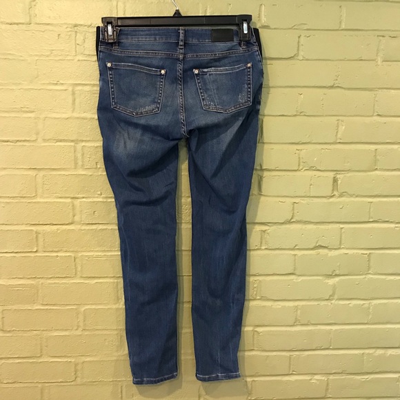 Zara Distressed Stretch Skinny Jeans - Picture 5 of 7